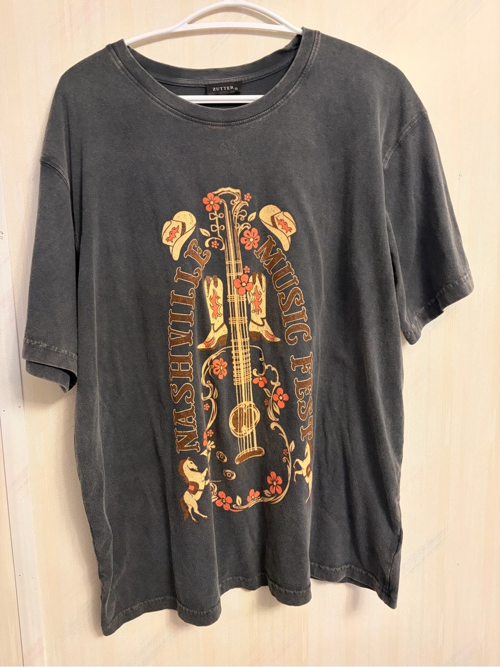 Oversized Nashville Music Fest Graphic Tee